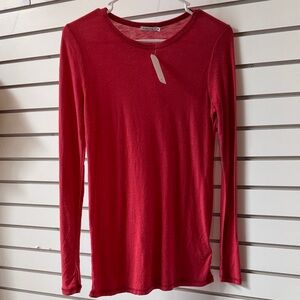 Red Long Sleeve Women's Tee